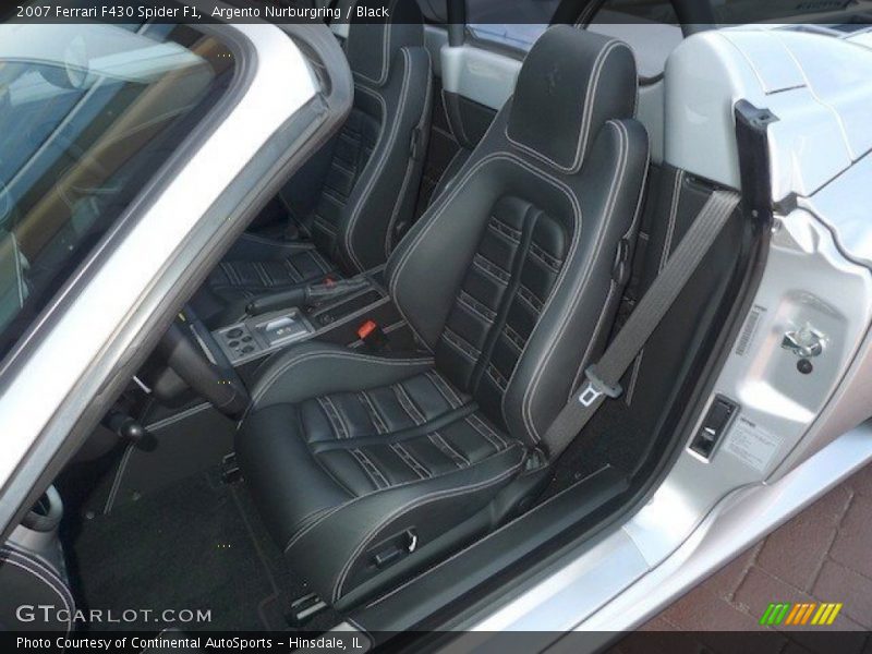 Front Seat of 2007 F430 Spider F1