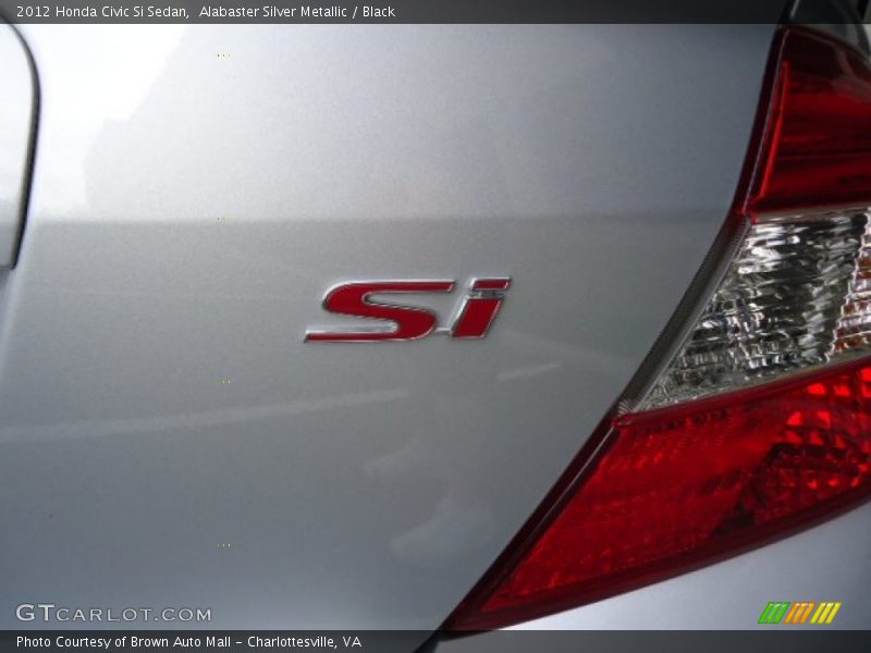Alabaster Silver Metallic / Black 2012 Honda Civic Si Sedan