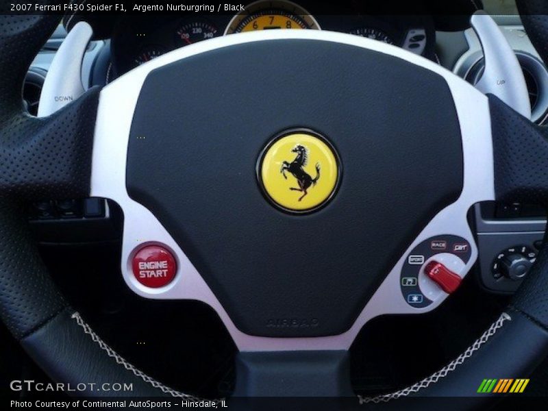 Controls of 2007 F430 Spider F1