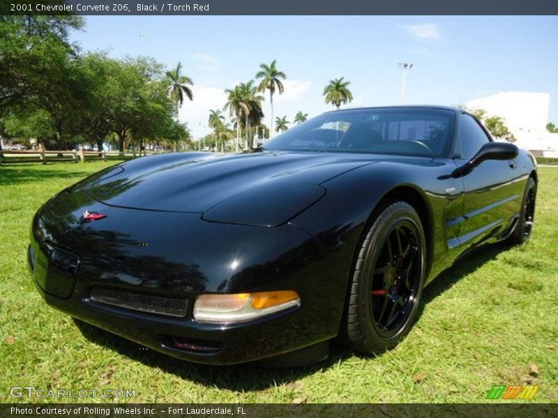 Black / Torch Red 2001 Chevrolet Corvette Z06