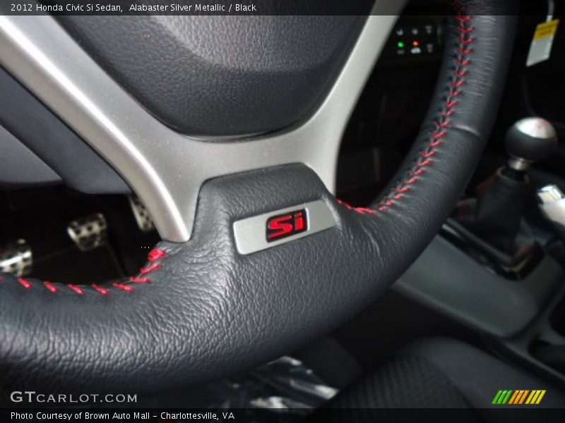 Alabaster Silver Metallic / Black 2012 Honda Civic Si Sedan