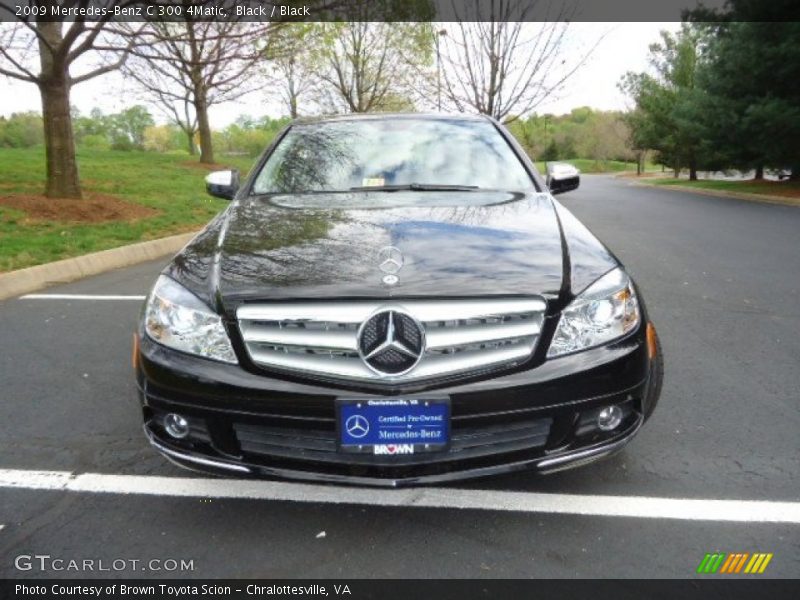 Black / Black 2009 Mercedes-Benz C 300 4Matic