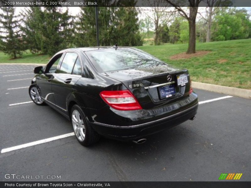 Black / Black 2009 Mercedes-Benz C 300 4Matic