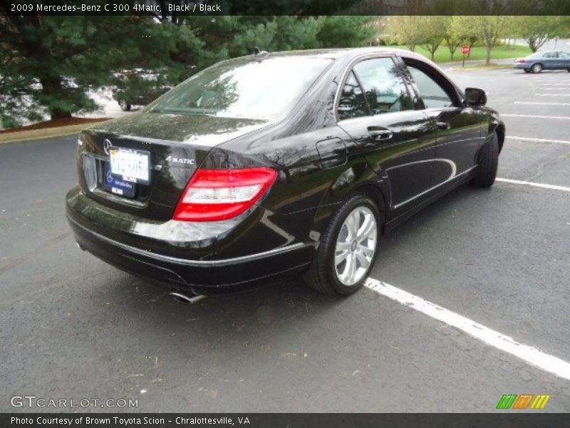 Black / Black 2009 Mercedes-Benz C 300 4Matic