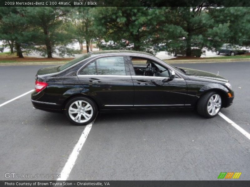 Black / Black 2009 Mercedes-Benz C 300 4Matic