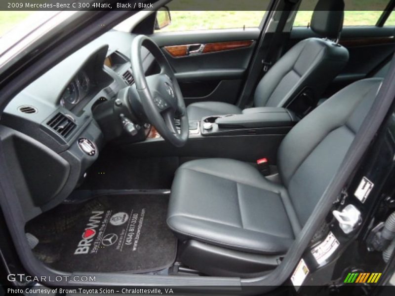 Black / Black 2009 Mercedes-Benz C 300 4Matic