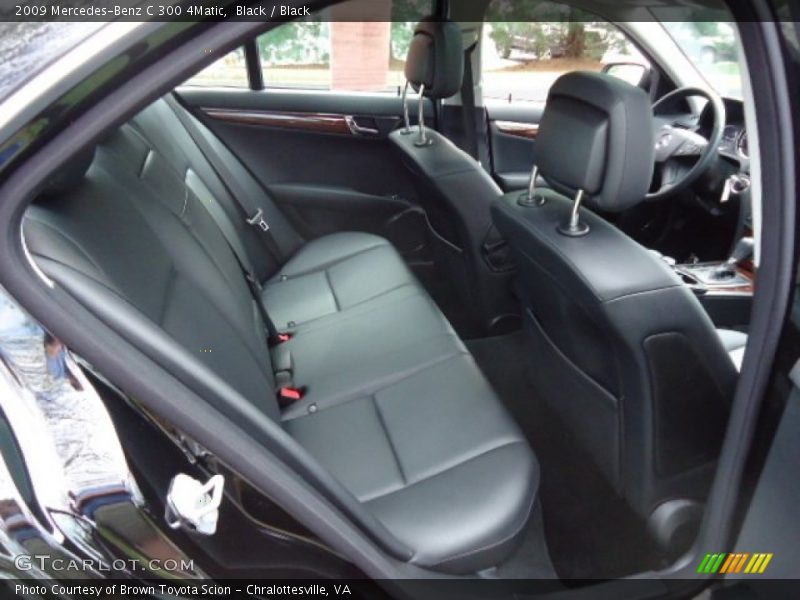 Black / Black 2009 Mercedes-Benz C 300 4Matic