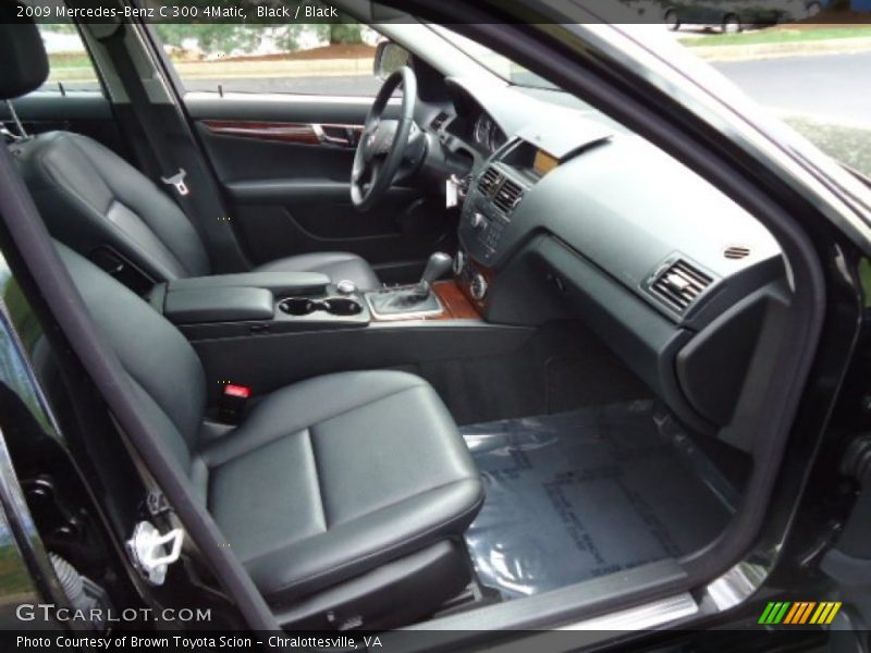 Black / Black 2009 Mercedes-Benz C 300 4Matic