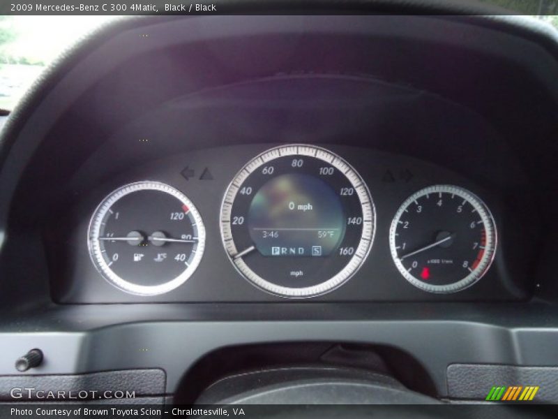 Black / Black 2009 Mercedes-Benz C 300 4Matic