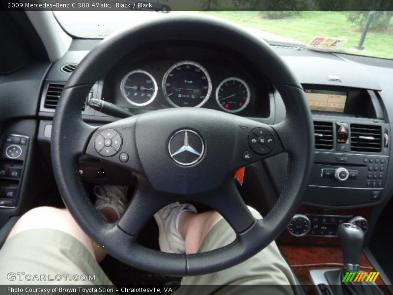 Black / Black 2009 Mercedes-Benz C 300 4Matic