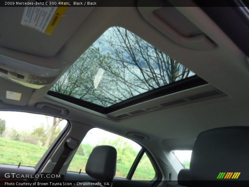 Black / Black 2009 Mercedes-Benz C 300 4Matic