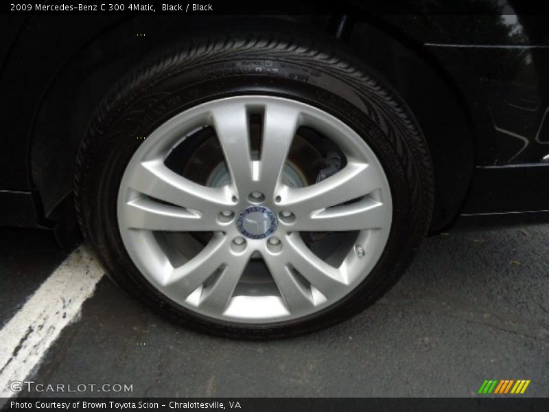 Black / Black 2009 Mercedes-Benz C 300 4Matic