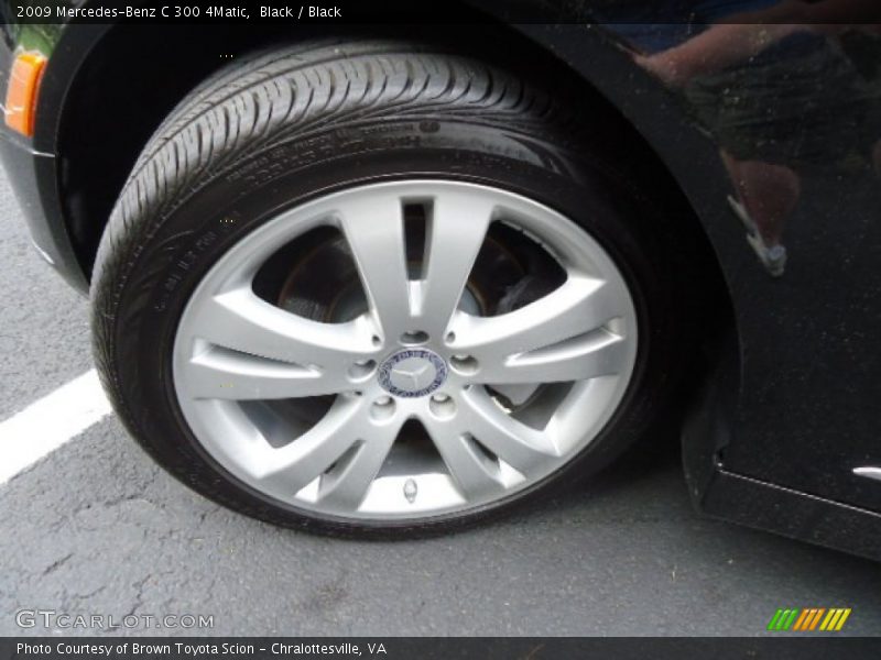 Black / Black 2009 Mercedes-Benz C 300 4Matic