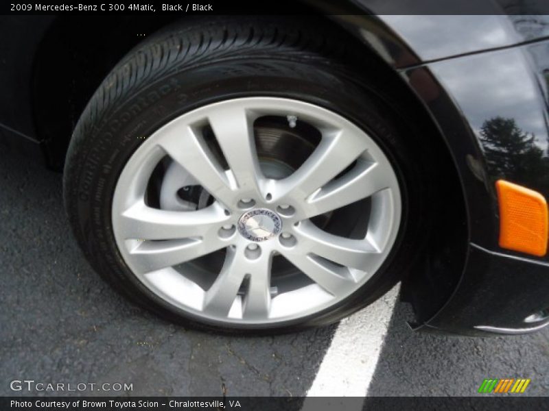 Black / Black 2009 Mercedes-Benz C 300 4Matic