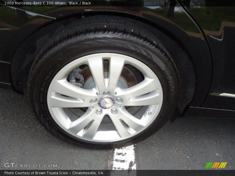 Black / Black 2009 Mercedes-Benz C 300 4Matic