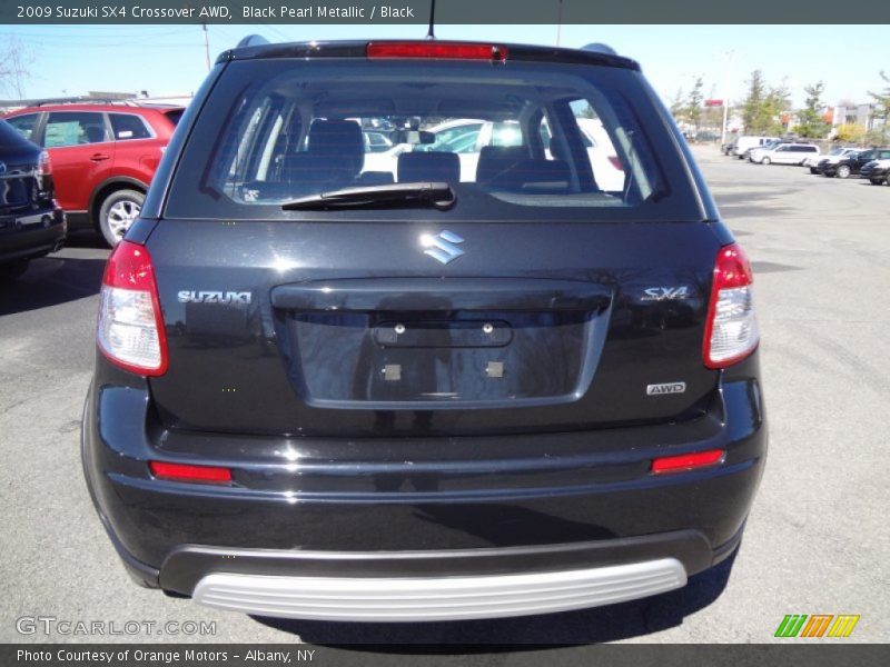 Black Pearl Metallic / Black 2009 Suzuki SX4 Crossover AWD