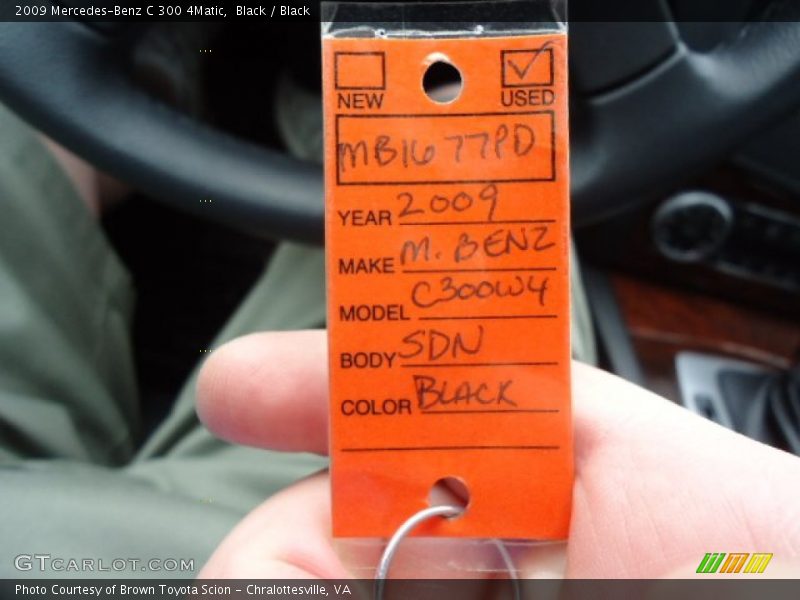 Black / Black 2009 Mercedes-Benz C 300 4Matic