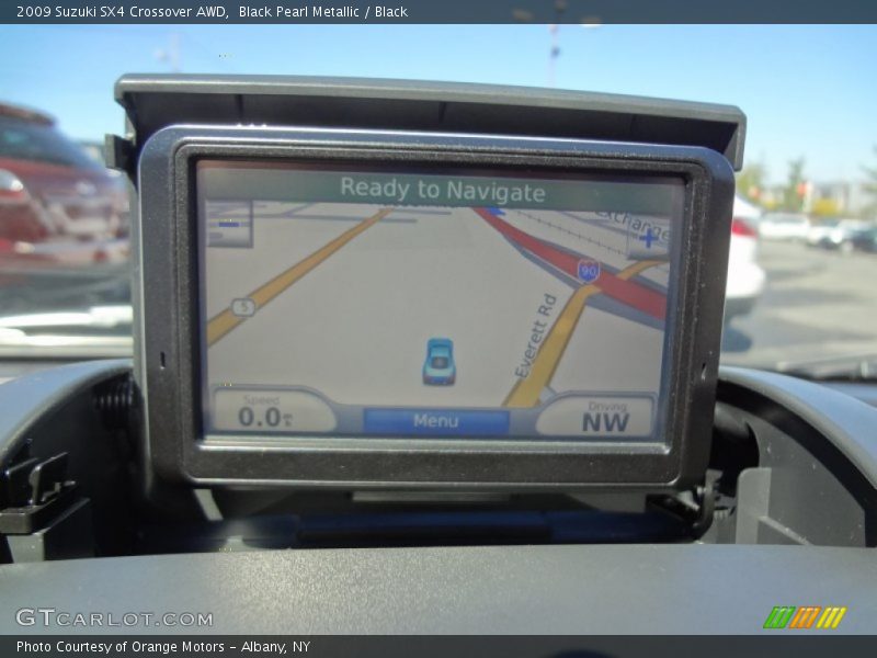Black Pearl Metallic / Black 2009 Suzuki SX4 Crossover AWD