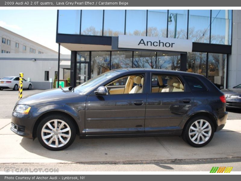 Lava Grey Pearl Effect / Cardamom Beige 2009 Audi A3 2.0T quattro