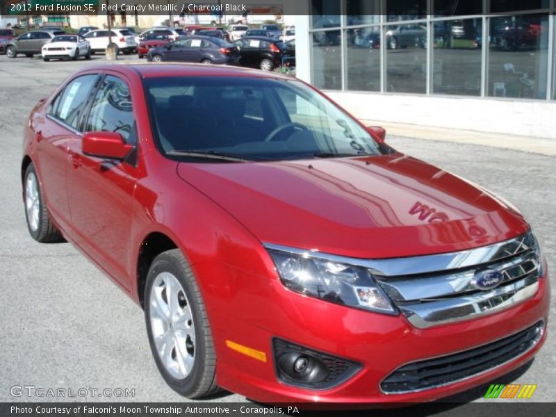 Red Candy Metallic / Charcoal Black 2012 Ford Fusion SE