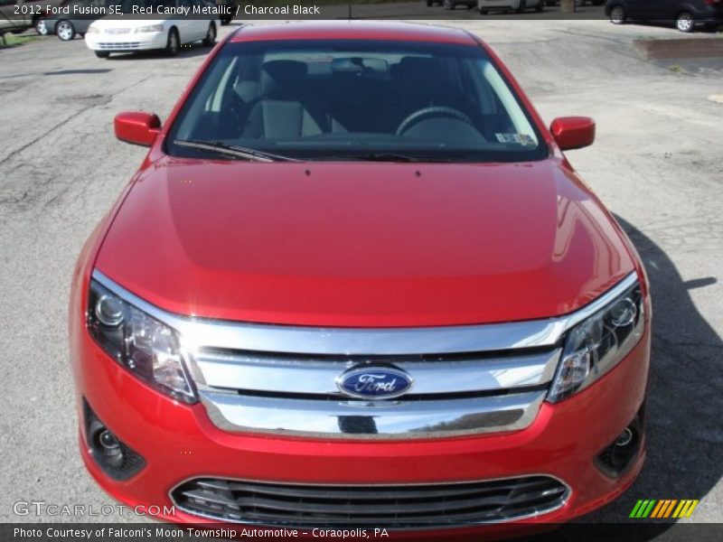 Red Candy Metallic / Charcoal Black 2012 Ford Fusion SE