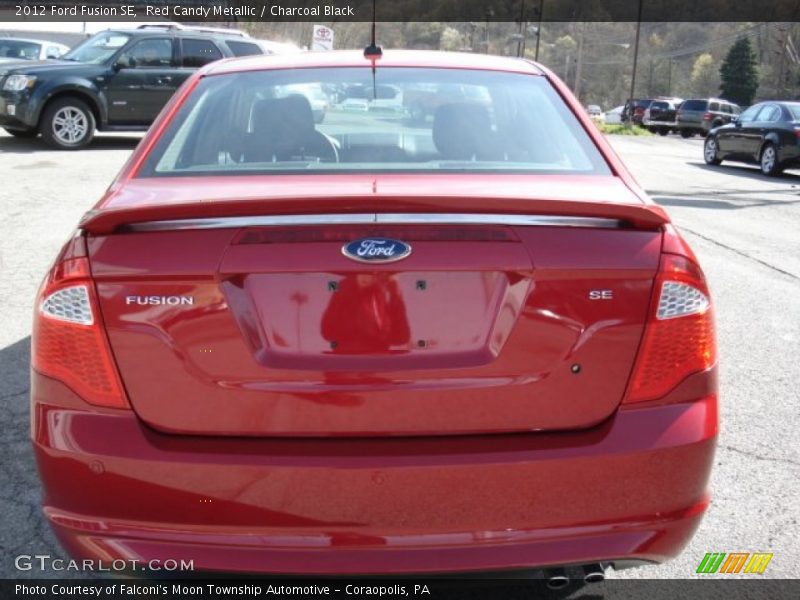Red Candy Metallic / Charcoal Black 2012 Ford Fusion SE