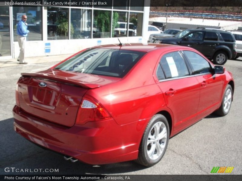 Red Candy Metallic / Charcoal Black 2012 Ford Fusion SE