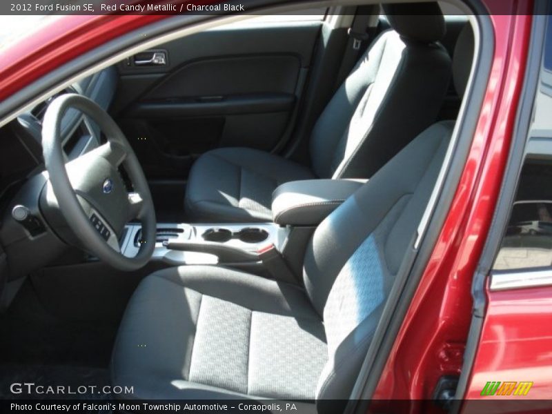 Red Candy Metallic / Charcoal Black 2012 Ford Fusion SE