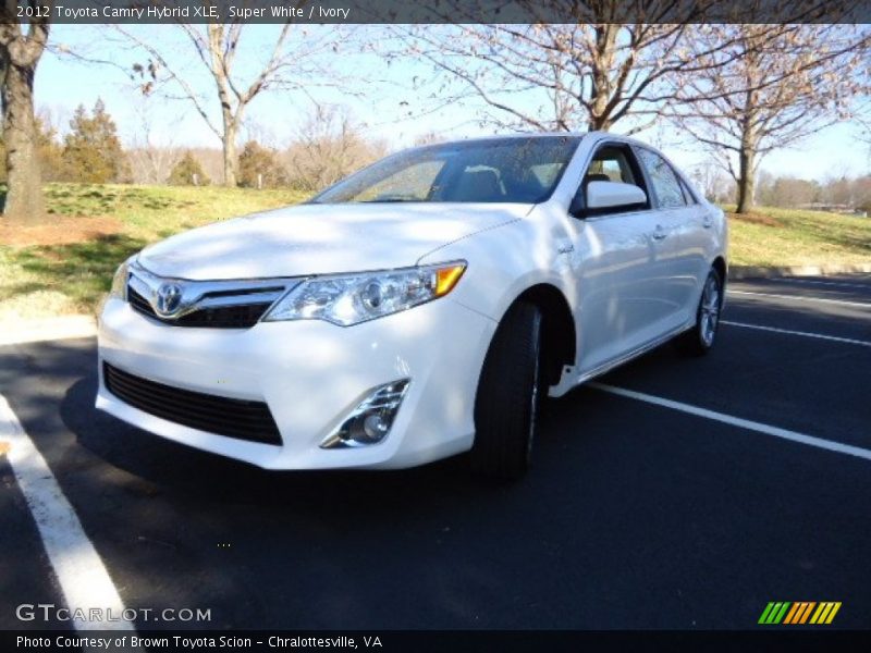 Super White / Ivory 2012 Toyota Camry Hybrid XLE