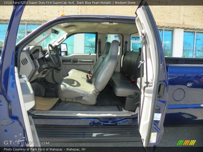 Dark Blue Pearl Metallic / Medium Stone 2010 Ford F250 Super Duty FX4 SuperCab 4x4