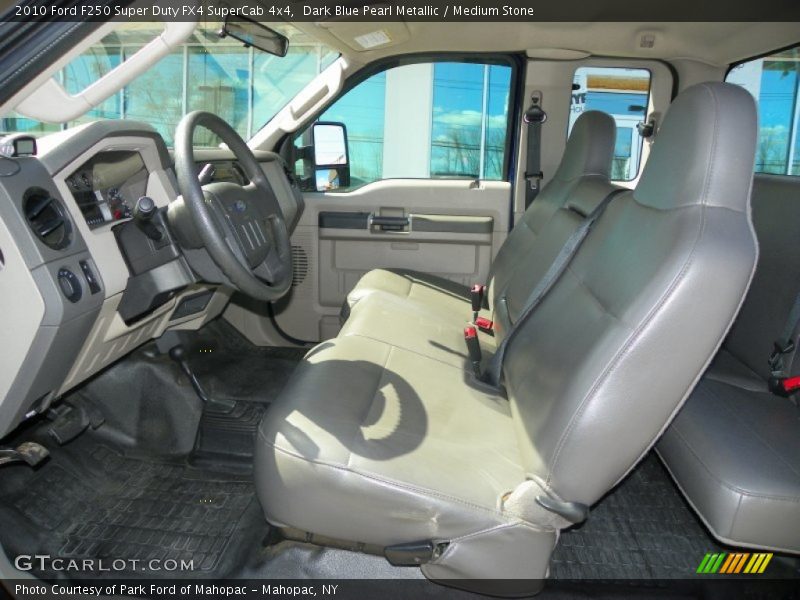 Dark Blue Pearl Metallic / Medium Stone 2010 Ford F250 Super Duty FX4 SuperCab 4x4