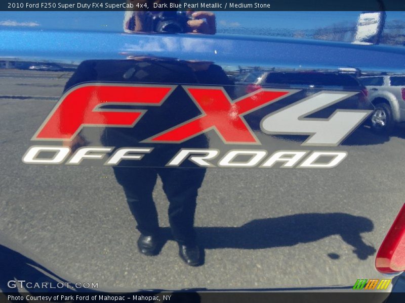 Dark Blue Pearl Metallic / Medium Stone 2010 Ford F250 Super Duty FX4 SuperCab 4x4