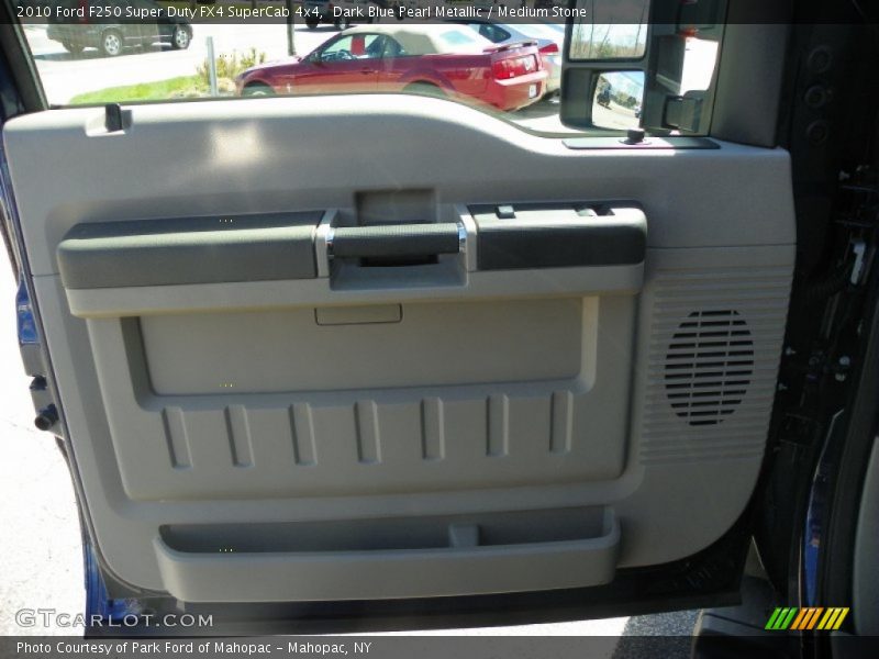Dark Blue Pearl Metallic / Medium Stone 2010 Ford F250 Super Duty FX4 SuperCab 4x4