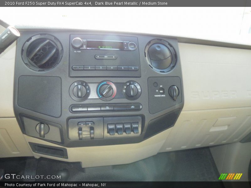 Dark Blue Pearl Metallic / Medium Stone 2010 Ford F250 Super Duty FX4 SuperCab 4x4
