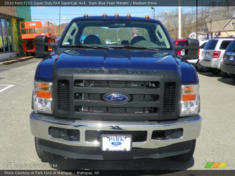 Dark Blue Pearl Metallic / Medium Stone 2010 Ford F250 Super Duty FX4 SuperCab 4x4