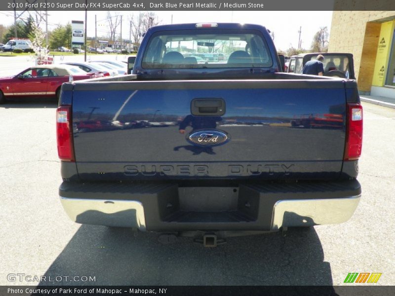 Dark Blue Pearl Metallic / Medium Stone 2010 Ford F250 Super Duty FX4 SuperCab 4x4