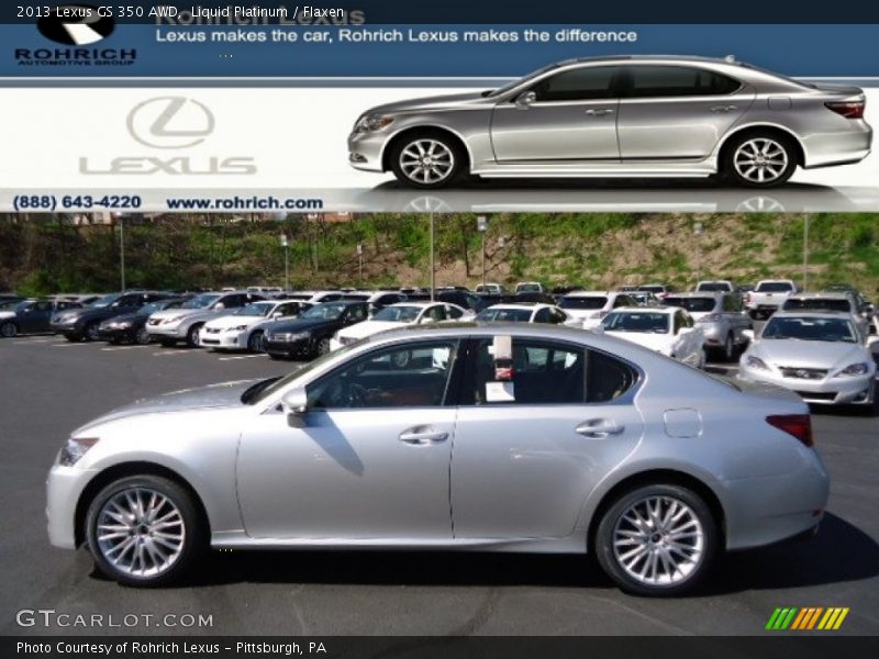Liquid Platinum / Flaxen 2013 Lexus GS 350 AWD