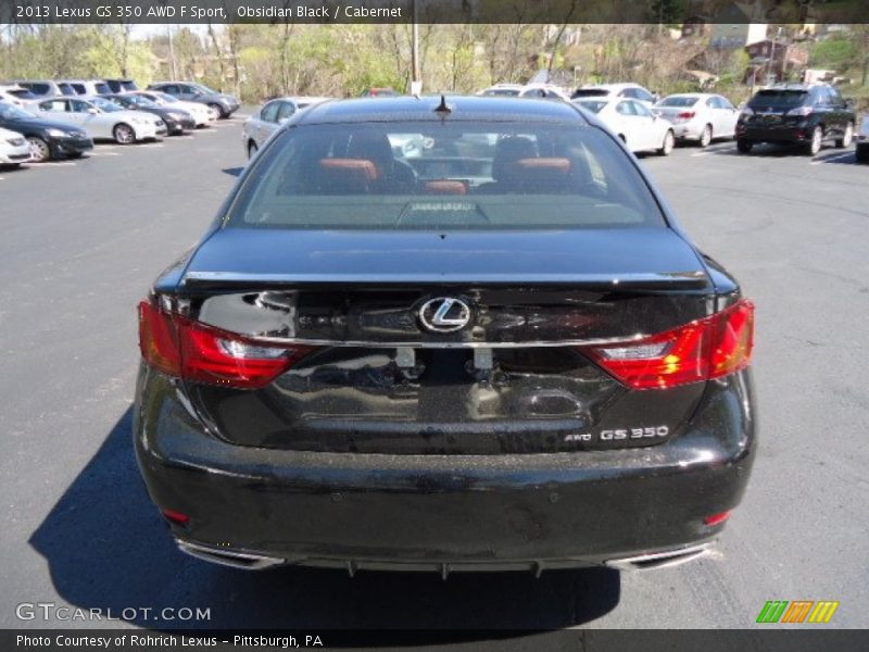 Obsidian Black / Cabernet 2013 Lexus GS 350 AWD F Sport