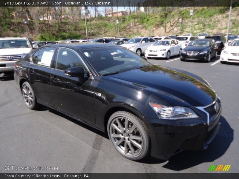 Obsidian Black / Cabernet 2013 Lexus GS 350 AWD F Sport