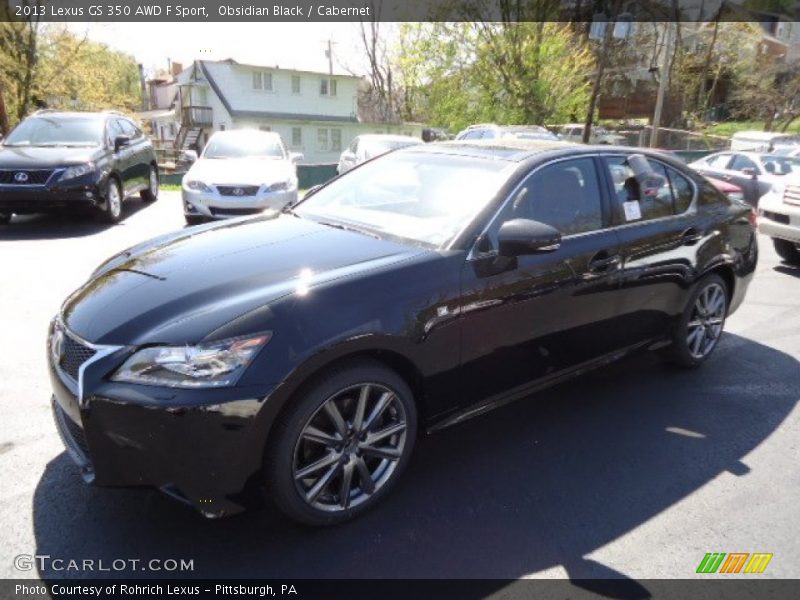 Obsidian Black / Cabernet 2013 Lexus GS 350 AWD F Sport