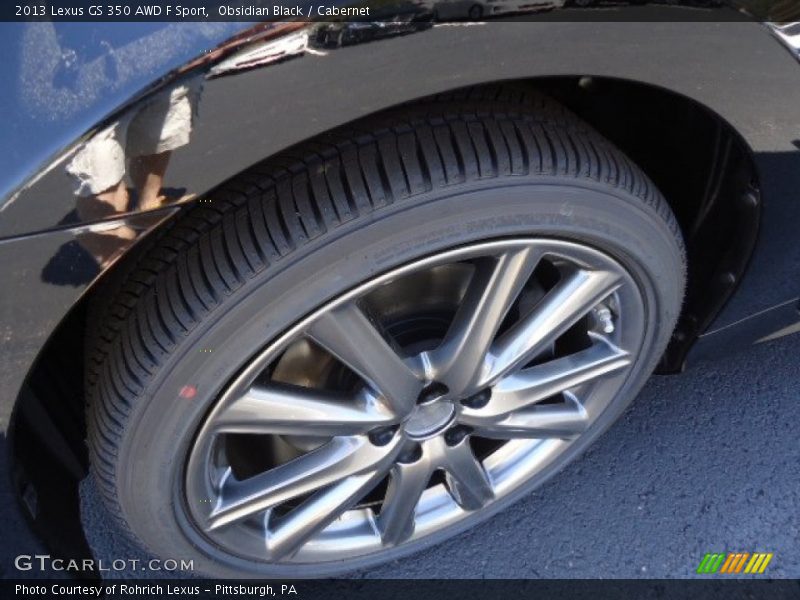 Obsidian Black / Cabernet 2013 Lexus GS 350 AWD F Sport