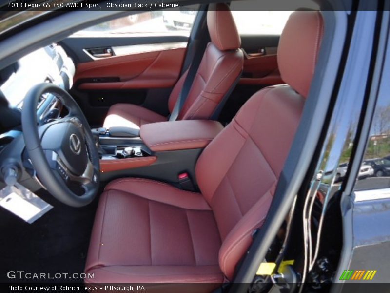 Obsidian Black / Cabernet 2013 Lexus GS 350 AWD F Sport