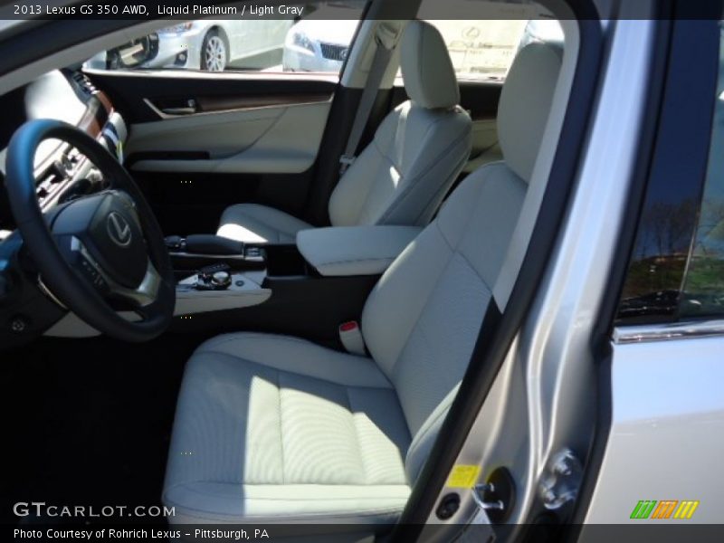 Liquid Platinum / Light Gray 2013 Lexus GS 350 AWD