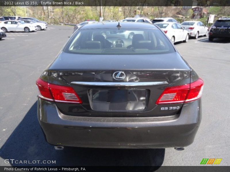 Truffle Brown Mica / Black 2012 Lexus ES 350