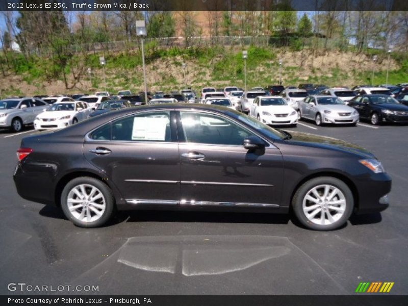 Truffle Brown Mica / Black 2012 Lexus ES 350