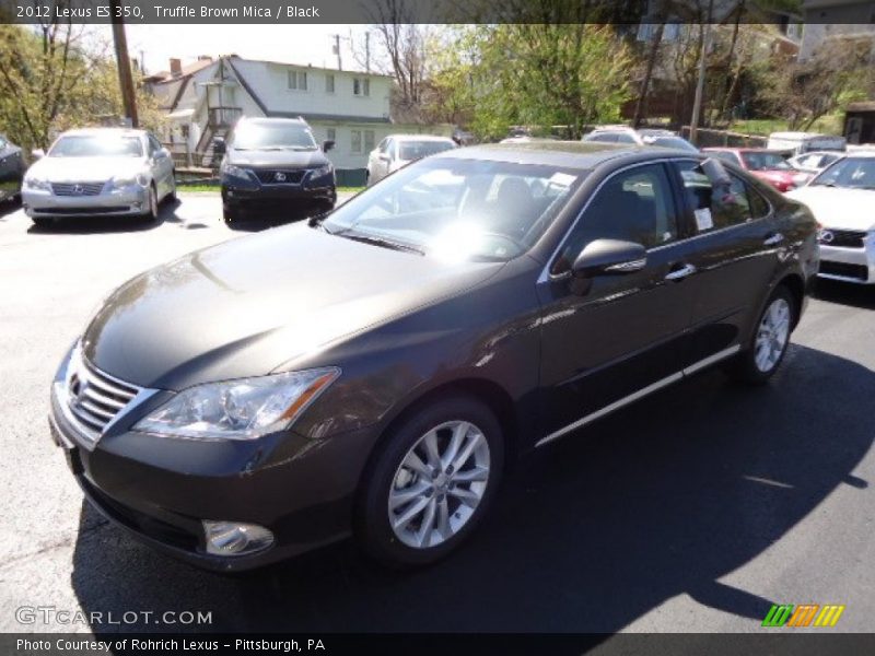 Truffle Brown Mica / Black 2012 Lexus ES 350
