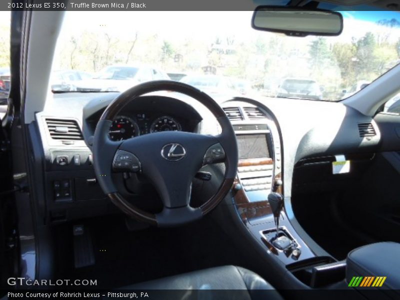 Truffle Brown Mica / Black 2012 Lexus ES 350