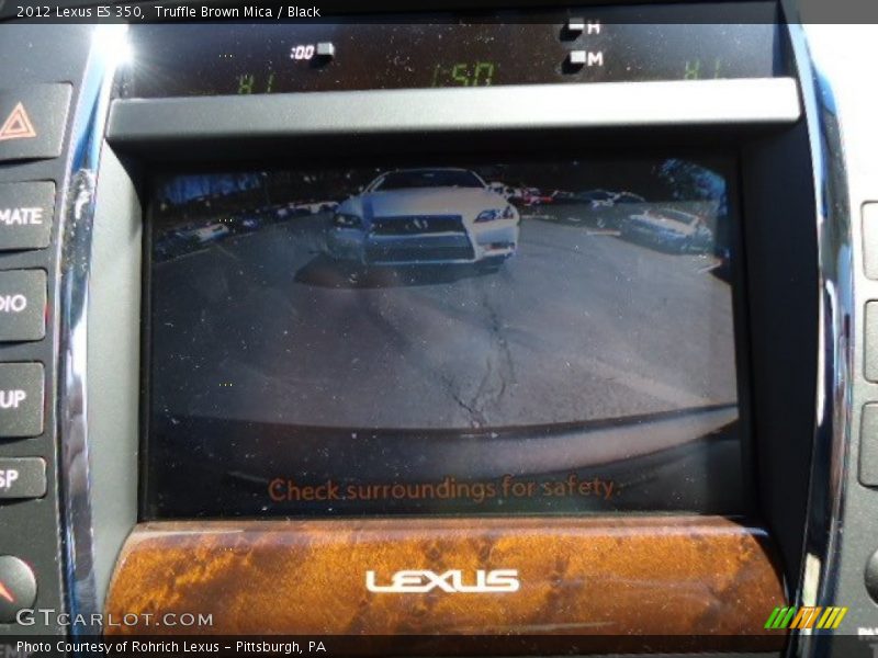 Truffle Brown Mica / Black 2012 Lexus ES 350