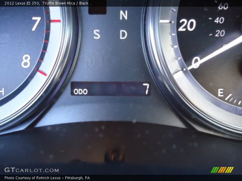 Truffle Brown Mica / Black 2012 Lexus ES 350