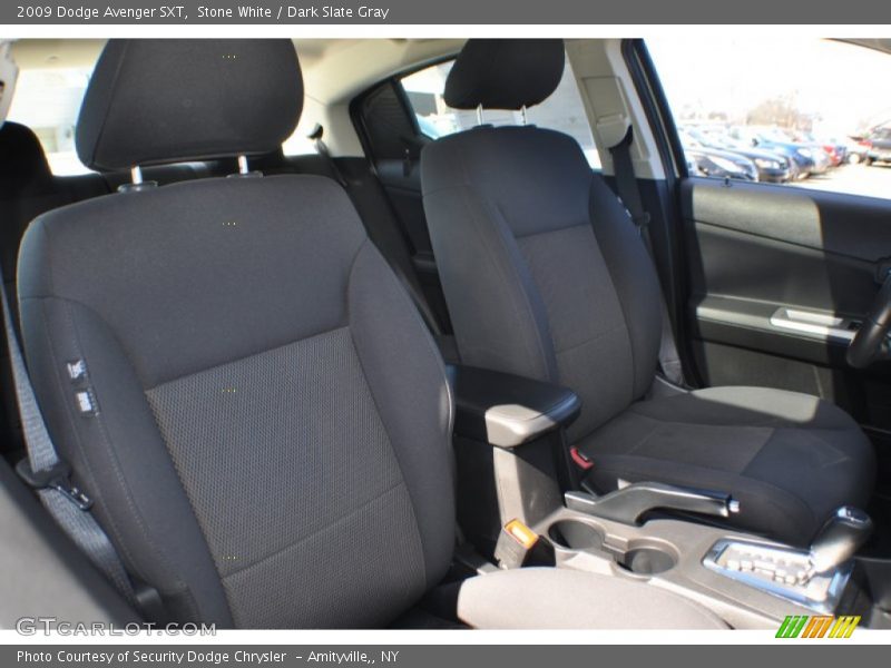Stone White / Dark Slate Gray 2009 Dodge Avenger SXT